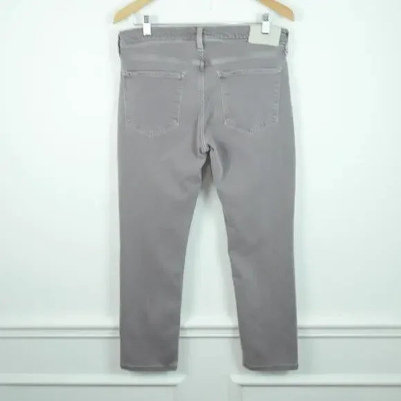 Paige Jeans Mens 32 Gray Lennox Slim Tapered 33 x 27 Actual Stretch Indie Sleaze - Picture 9 of 11